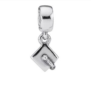 Pandora Retired Graduation Cap Dangle Charm Authentic Sterling Silver ALE